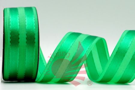 Matte & Glossy Woven Ribbon_green